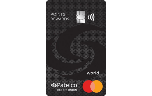 patelco credit union points rewards world mastercard credit card