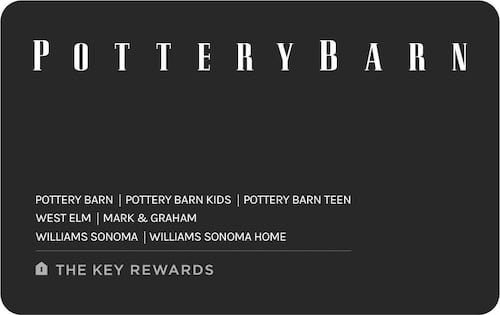 pottery barn store card