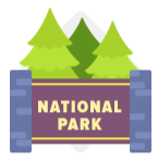 % of Total Area Designated as National Parkland