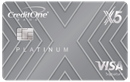 Credit One Bank Platinum X5 Visa Signature Metal Card image