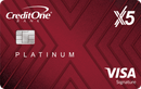 Credit One Bank Platinum X5 Visa Signature image