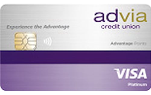 advia credit union platinum advantage points credit card