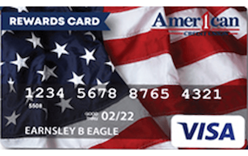 american 1 credit union fixed rate visa rewards credit card