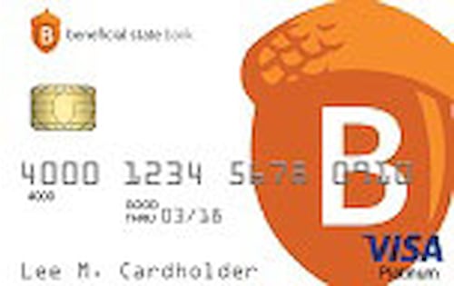 beneficial state bank visa platinum credit card