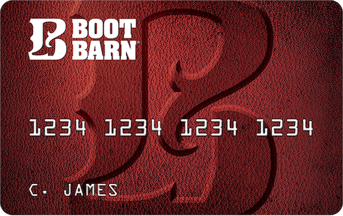 boot barn credit card