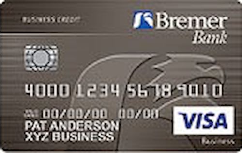 bremer bank visa business bonus rewards credit card