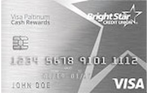 brightstar credit union visa platinum cash rewards card
