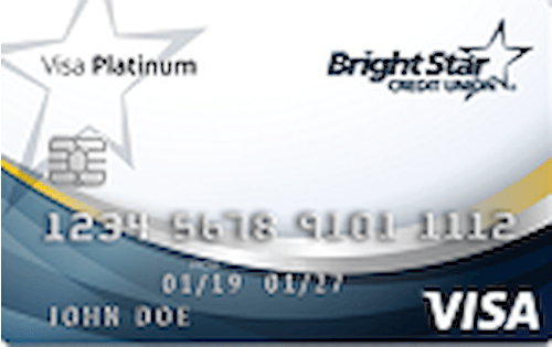 BrightStar Credit Union Visa Platinum Secured