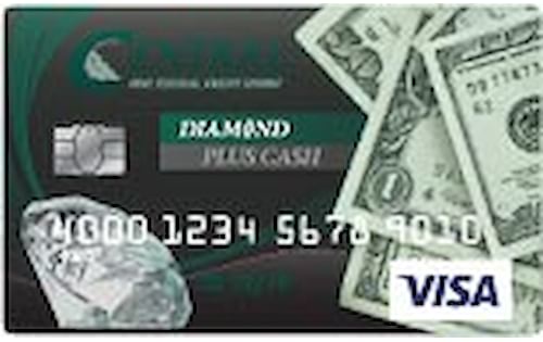 central one federal credit union diamond plus cash credit card