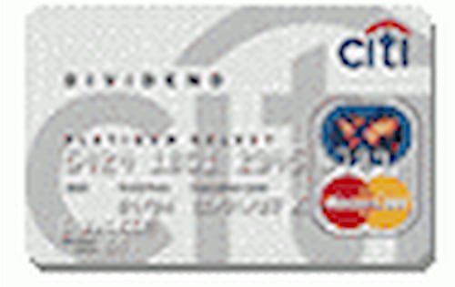 Citi Dividend Platinum Select MasterCard Card for College Students