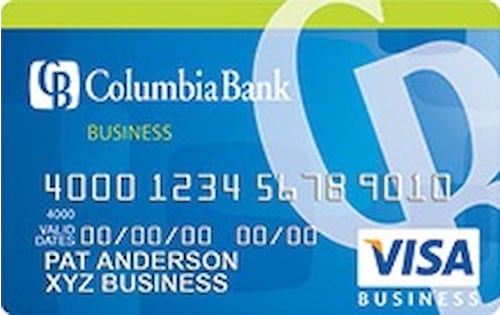 columbia bank visa business card
