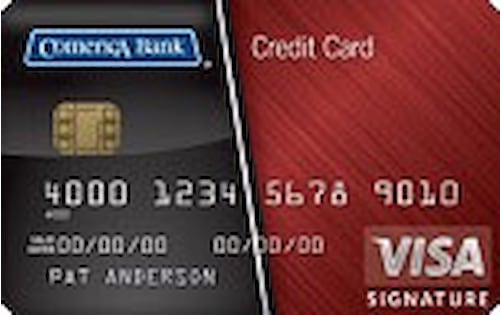 comerica bank visa signature card