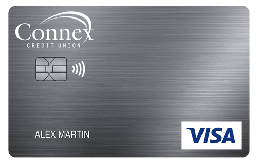 connex credit union secured visa card