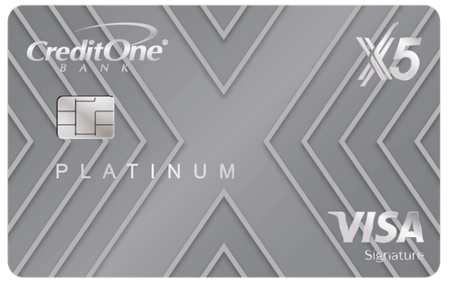 Credit One Bank® Platinum X5 Visa Signature® Metal Card