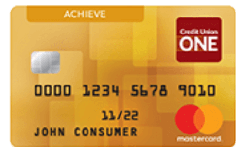 credit union one achieve credit card