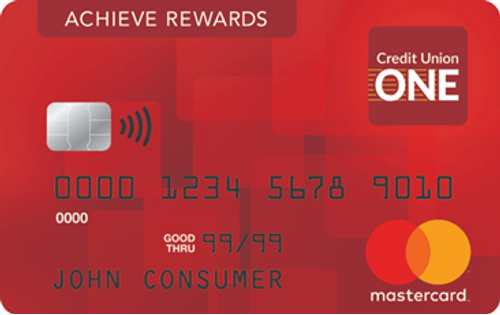 credit union one achieve rewards visa card