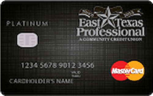 east texas professional credit union platinum mastercard