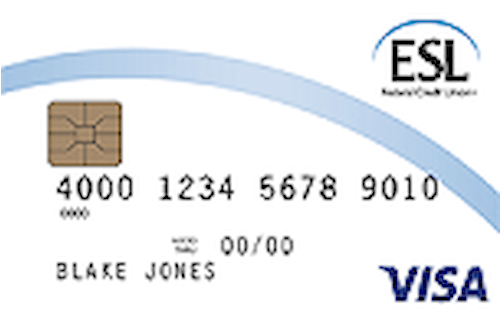 esl federal credit union visa gold credit card