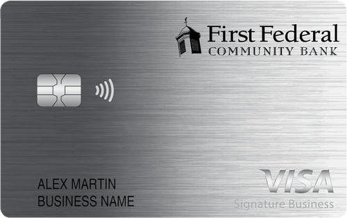 first federal community bank visa business real rewards card