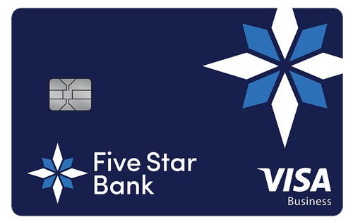 five star bank visa business card