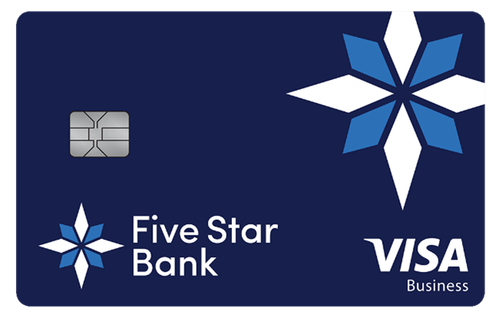 five star bank visa business real rewards card