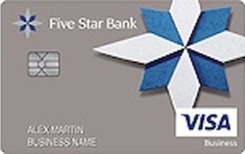 five star bank visa business real rewards card
