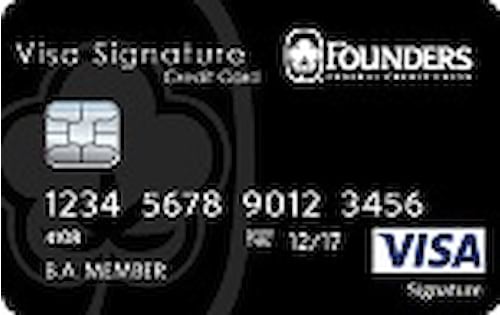 founders federal credit union visa signature credit card