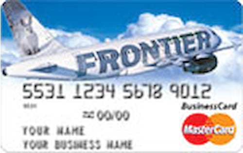 frontier airlines businesscard with double miles