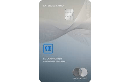 gm extended family credit card