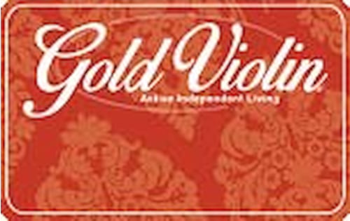 gold violin credit card
