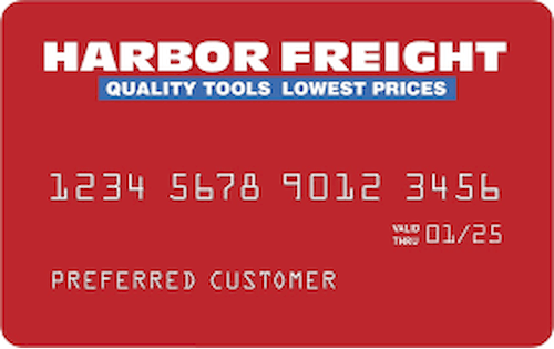 harbor freight credit card