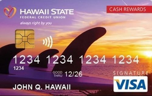 Hawaii State Federal Credit Union Visa Signature Cash Rewards Credit Card