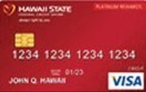 hawaii state federal credit union visa platinum rewards credit card