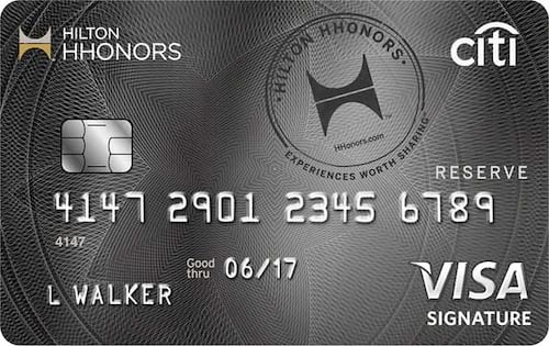 hilton reserve card