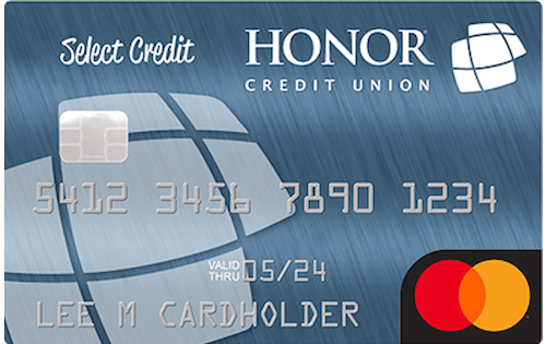 honor credit union select credit card