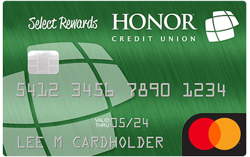 honor credit union select rewards credit card