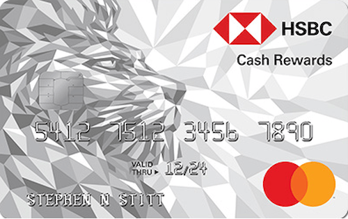 hsbc cash rewards mastercard credit card student account