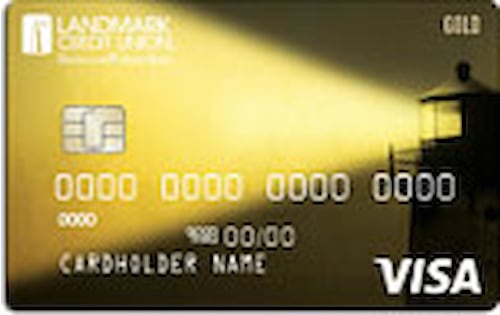 landmark credit union secured visa gold card