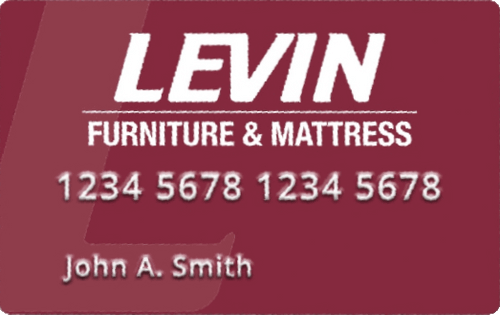 levins furniture credit card