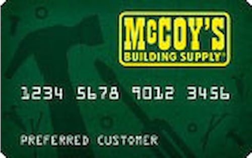 mccoys building supply credit card