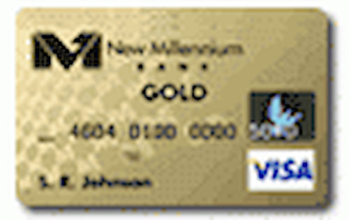 New Millennium Bank Secured Gold Visa