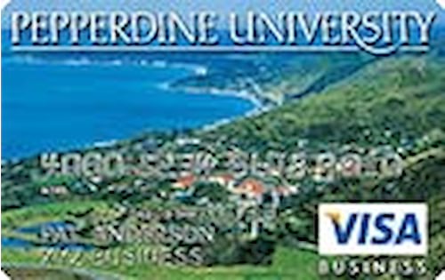 pepperdine university visa business rewards credit card
