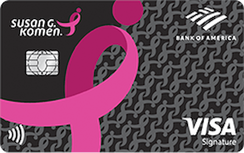 pink ribbon credit card