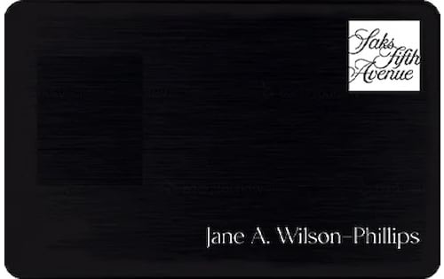 Saks Fifth Avenue Store Card