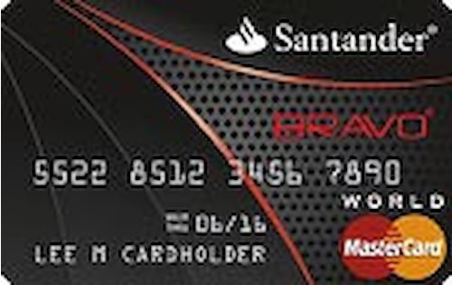 santander bank bravo credit card