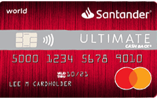 santander ultimate cash back credit card