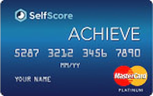 selfscore achieve credit card