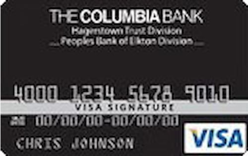 the columbia bank visa signature plus credit card