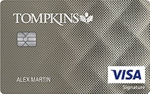 tompkins trust visa signature real rewards card