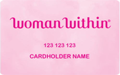 woman within credit card